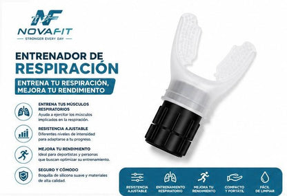 Entrenador de Respiración NOVAFIT® | Dispositivo de Entrenamiento Respiratorio Ajustable