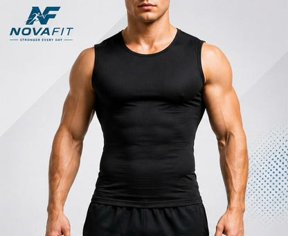 Camiseta Reductora Efecto Sauna NOVAFIT® | Compresión Térmica para Hombre
