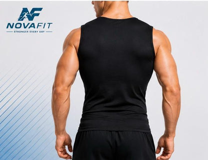 Camiseta Reductora Efecto Sauna NOVAFIT® | Compresión Térmica para Hombre