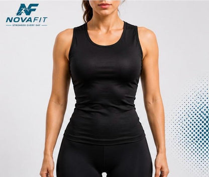 Camiseta Reductora Efecto Sauna NOVAFIT® | Compresión Térmica para Mujer