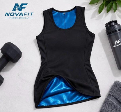 Camiseta Reductora Efecto Sauna NOVAFIT® | Compresión Térmica para Mujer