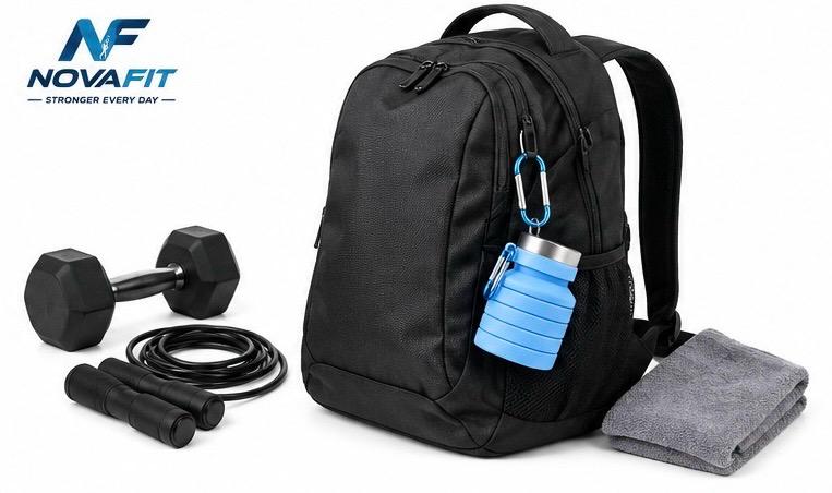 Botella de Agua Plegable NOVAFIT® | Silicona de Grado Alimenticio 500 ml