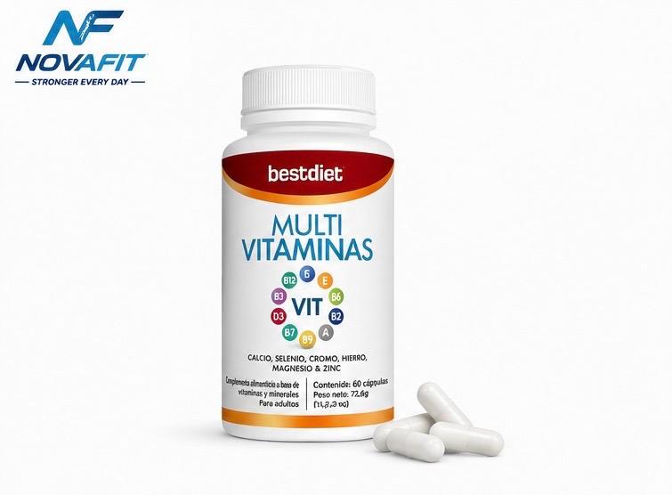 Multivitamínico NOVAFIT® | 60 Cápsulas con Vitaminas y Minerales para Uso Diario