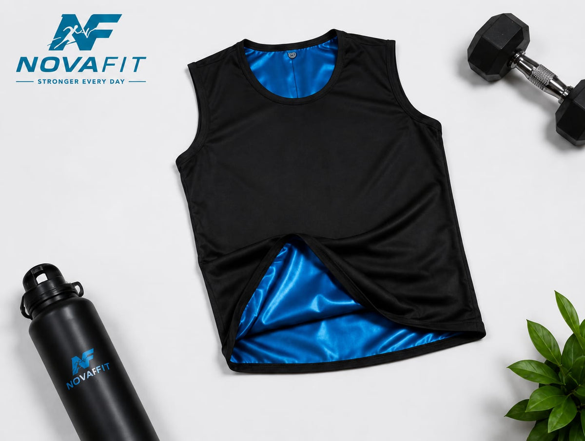 Camiseta Reductora Efecto Sauna S/M NOVAFIT® | Compresión Térmica para Hombre
